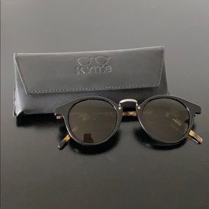 Kyme “Frank” 46mm Round Sunglasses